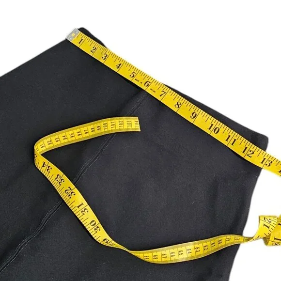 H&M Womens Thick Mini Skirt, Zip Back, Black, Stitching, Size Small - Picture 3 of 7